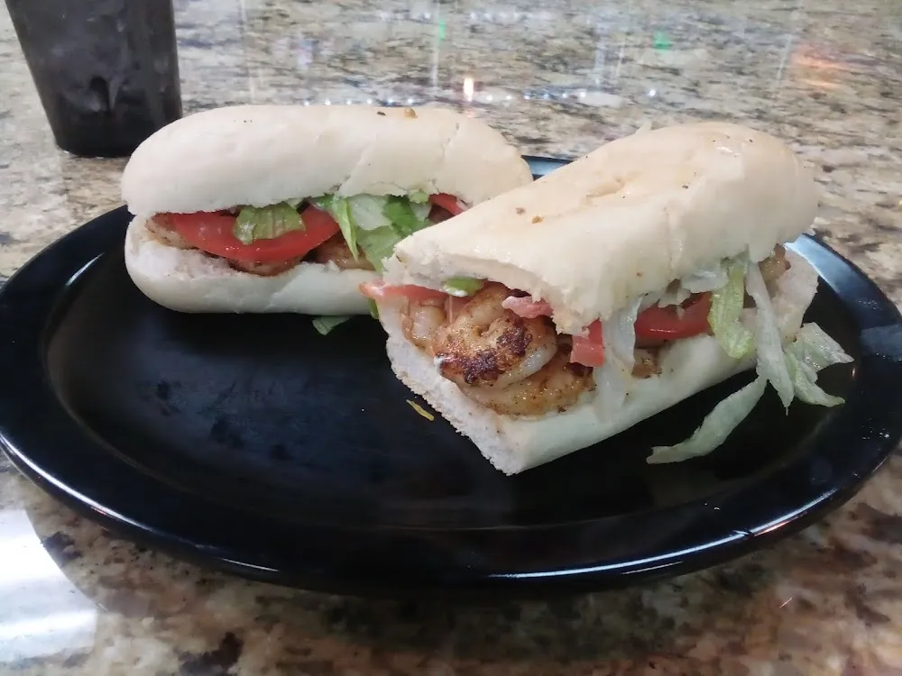 Blackened Shrimp Poboy
